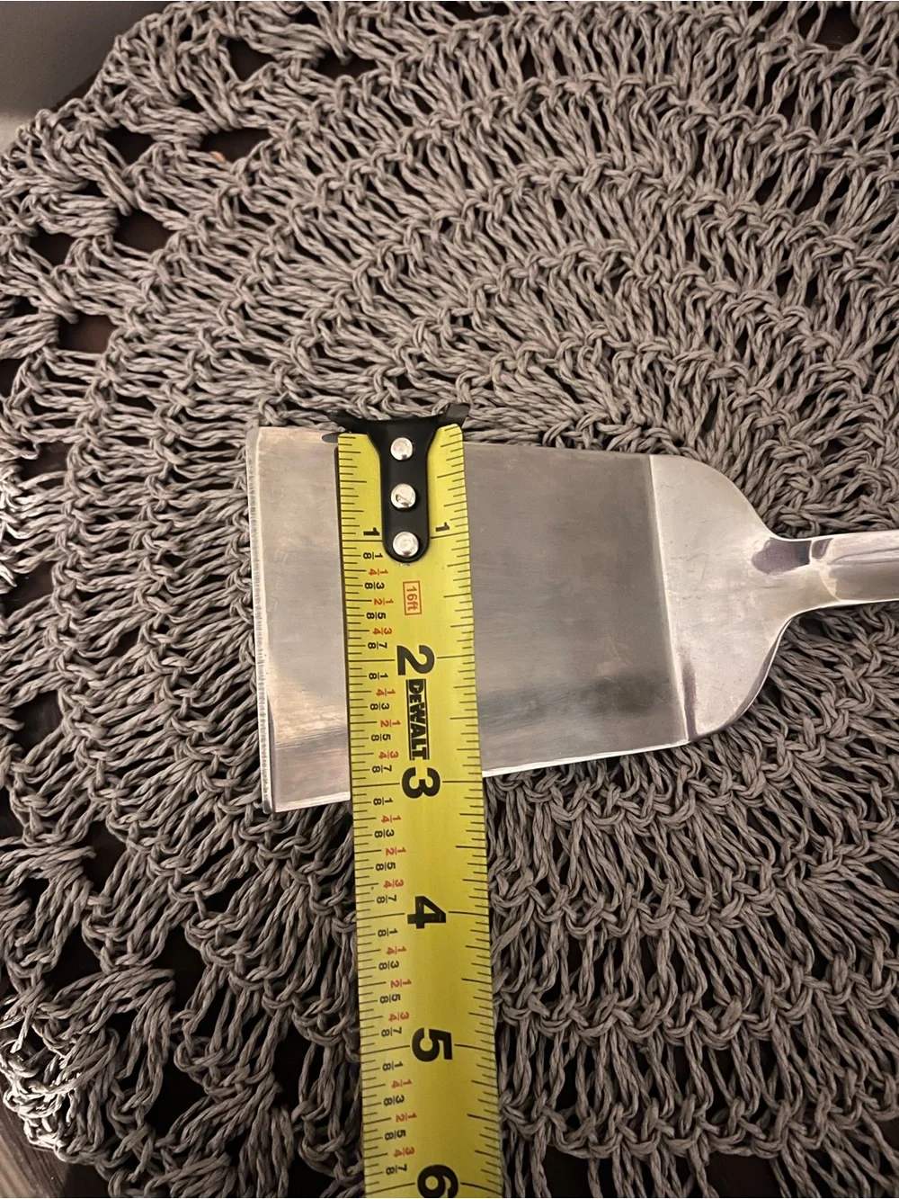 Stainless Steel Turner Spatula in Silver